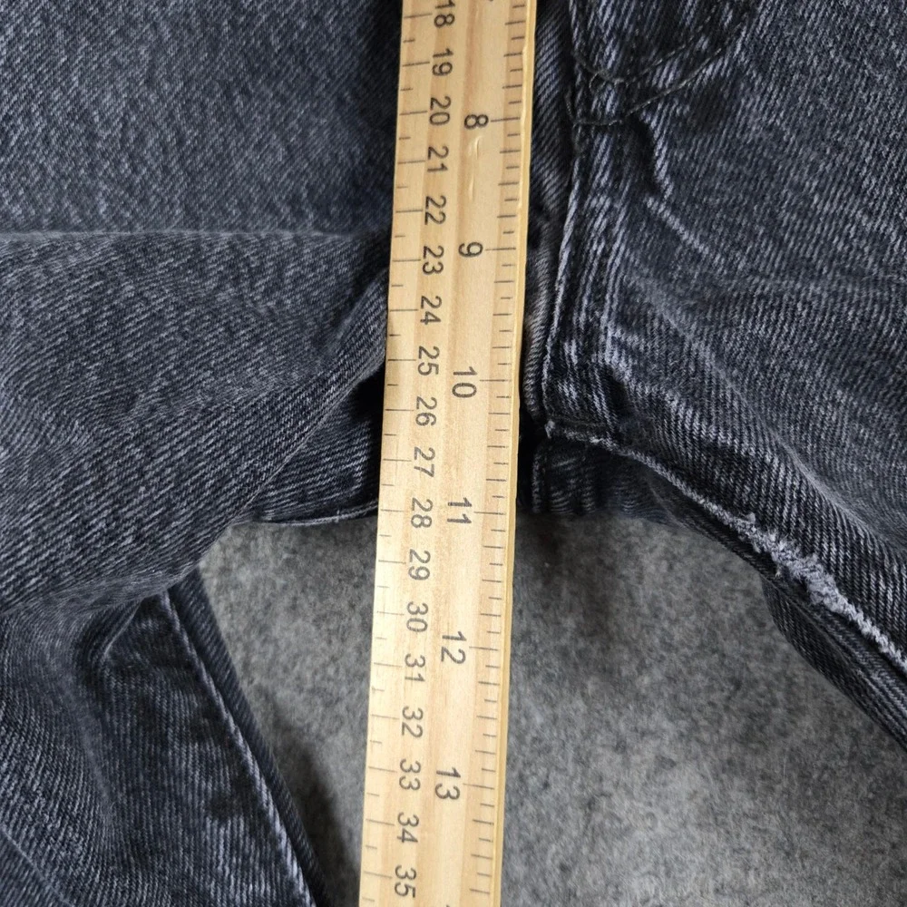 Levi 501 Jeans Mens 32x30 Black Straight Fit Button Fly Denim Pants Classic Y2k